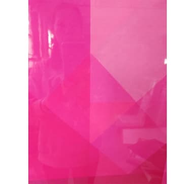 Väggkonst WALLY 80x80cm, rosa, akryl