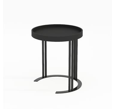 Sidobord KEIRA D40xH45cm, svart