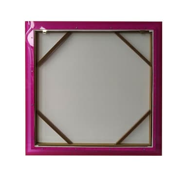 Väggkonst WALLY 80x80cm, rosa, akryl