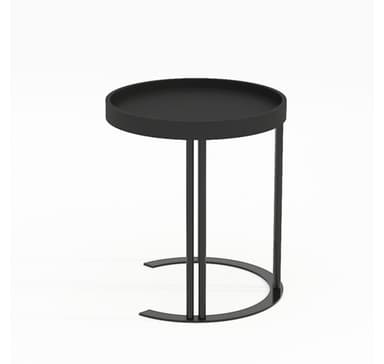 Sidobord KEIRA D40xH45cm, svart
