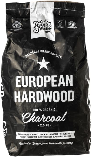 Holy Smoke European lövträkol HSBBQ-2.5-CARB-FSC (2.5kg)