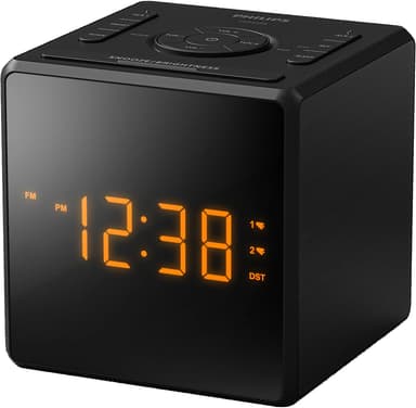 Philips R4500 digital klockradio (svart)