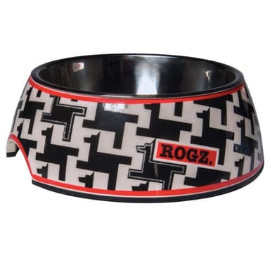 Skål 2-i-1 stor 700 ml bubbla, houndstooth design