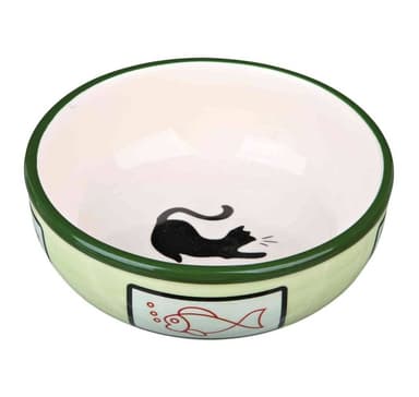 Keramikskål, katt, 0,35 l/ø 13 cm