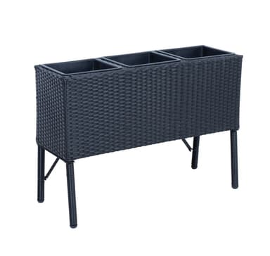 Blomlåda WIKER 80x34xH54cm, svart