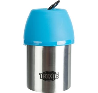 Flaska med skål, rostfritt stål/plast, 300 ml