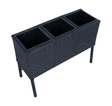 Blomlåda WIKER 80x34xH54cm, svart