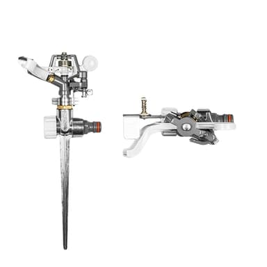 Set med 3 produkter. Pulserande sprinkler på metallspike