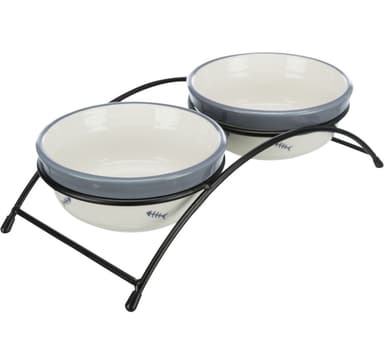 Set med keramikskålar med upphöjd botten Eat on Feet, 2 × 0,3 l/ø 12 cm