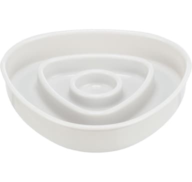 Slow Feeding skål, plast/TPR, 0,35 l/15 × 15 cm, grå