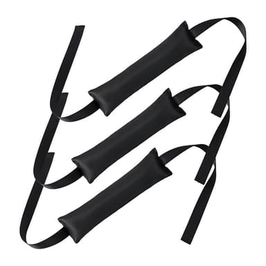 3-pack Heatless Curling Rod Pannband för Overnight Curls Svart