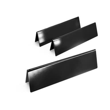 3-pack värmeplattor för Weber gasolgrillar - svart