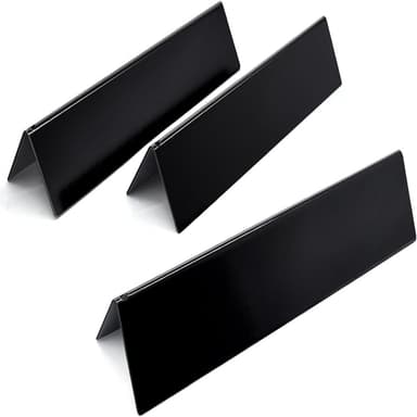 3-Pack Grill Värmeplattor för Weber Spirit 200 Series - Svart