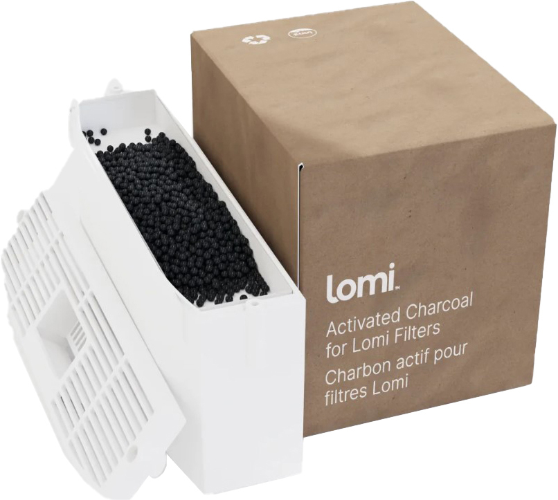 Lomi-Pela filterersättning 80150-LOMICHARCOAL (vitt)