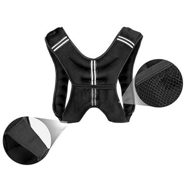 Viktväst 5 kg med lycra och stålkulor
