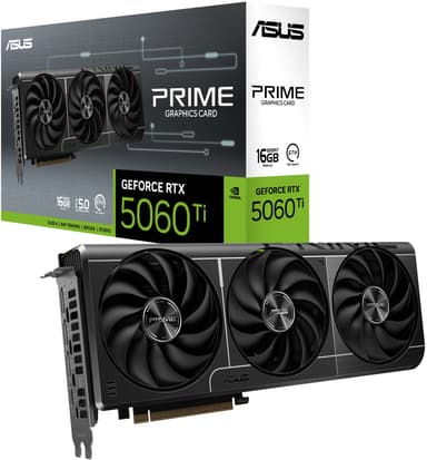 ASUS GeForce RTX 5060 Ti 16GB PRIME garfikkort