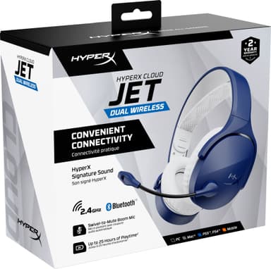 HyperX Cloud Jet trådlöst gamingheadset (blå)