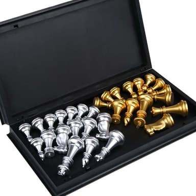 Schack Set - Gyllene Pjäser 32x32cm