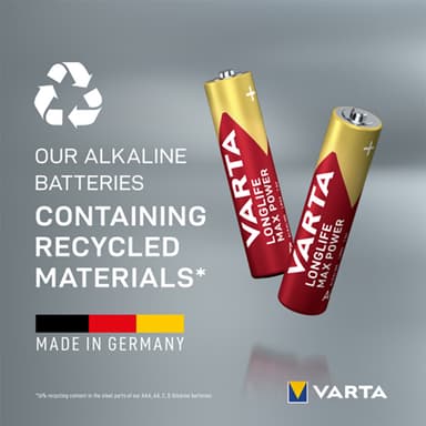 Varta Longlife Power AAA batteri 7042379 10-pack (röda)