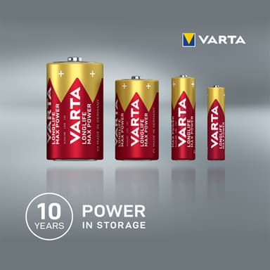 Varta Longlife Power AA batteri 7042378 10-pack (röda)