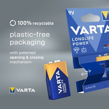 Varta Longlife Power 9V batteri (1 st)