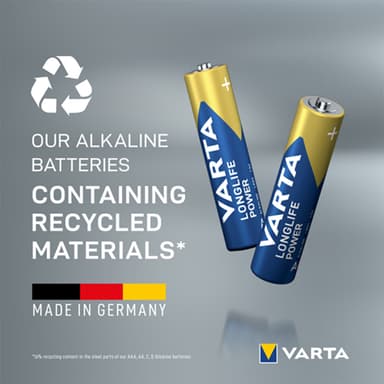 Varta Longlife Power AAA-batteri (4 st)