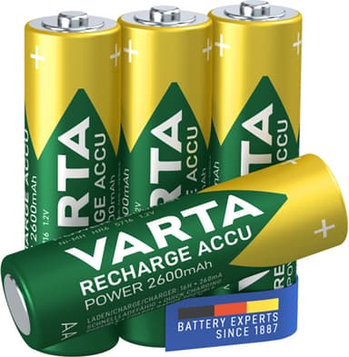 Varta Power 2600mAh AA batteri (4 st)