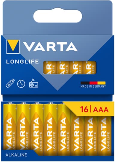 Varta Longlife Power AAA batteri 7042381 16-pack (gula)
