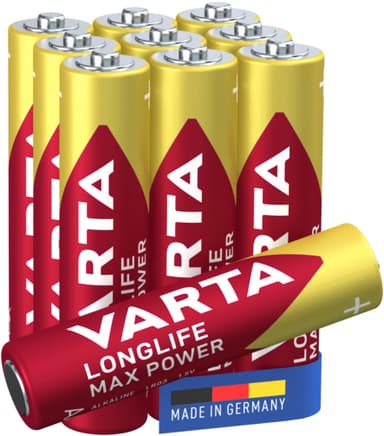 Varta Longlife Power AAA batteri 7042379 10-pack (röda)