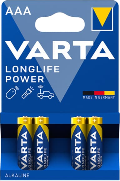 Varta Longlife Power AAA-batteri (4 st)