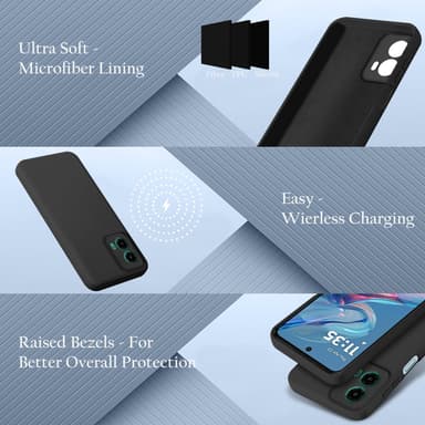 Motorola Moto G45 Skal Fodral Case Cover (svart)