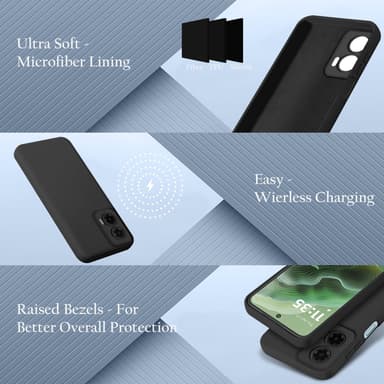 Motorola Moto G35 Skal Fodral Case Cover (svart)