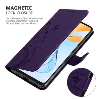 ZTE Blade V50 Vita Plånboksfodral Skal Blommor