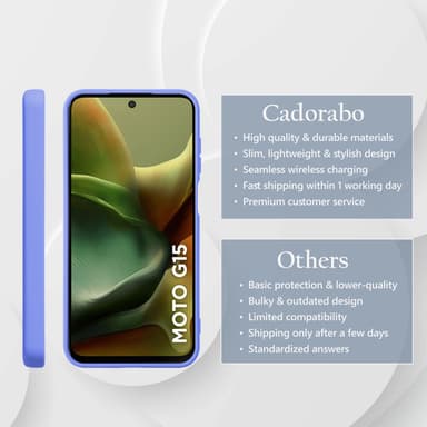 Motorola Moto G15 Skal Fodral Case Cover (lila)
