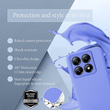 Xiaomi 14T Pro Skal Fodral Case Cover (lila)