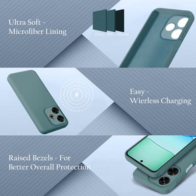 Xiaomi RedMi 13 4G Skal Fodral Case Cover (grön)