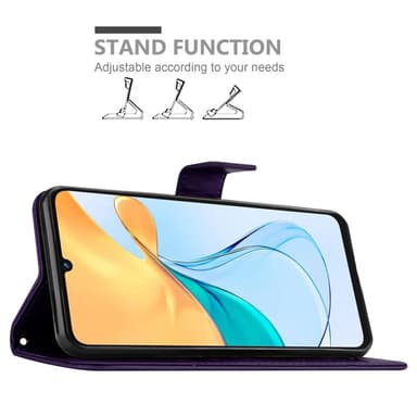 ZTE Blade V50 Vita Plånboksfodral Skal Blommor