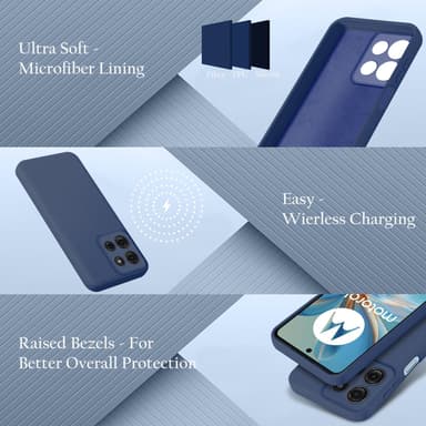 Motorola Moto G75 Skal Fodral Case Cover (blå)