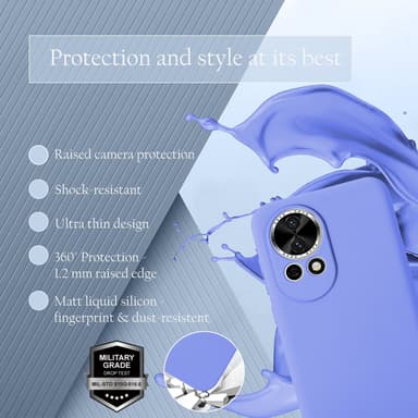 Huawei NOVA 13 Skal Fodral Case Cover (lila)