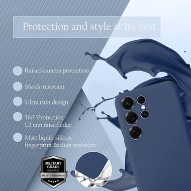 Samsung Galaxy S25 Ultra Skal Fodral Case Cover (blå)