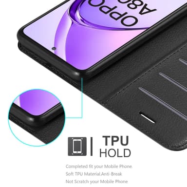 Oppo A80 Skal Fodral Case (Svart)