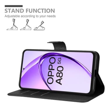 Oppo A80 Skal Fodral Case (Svart)