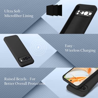Google Pixel 9 PRO Skal Fodral Case Cover (svart)