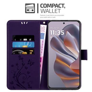 Motorola Moto Edge 50 Neo Plånboksfodral Skal Blommor