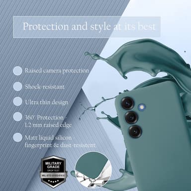 Samsung Galaxy S25 Skal Fodral Case Cover (grön)