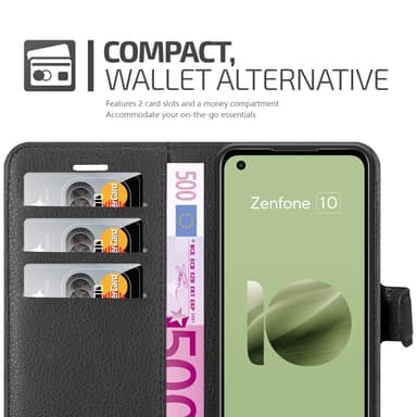 Asus Zenfone 10 Skal Fodral Case (Svart)