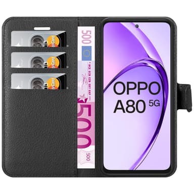 Oppo A80 Skal Fodral Case (Svart)