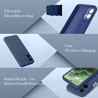 Motorola Moto G35 Skal Fodral Case Cover (blå)