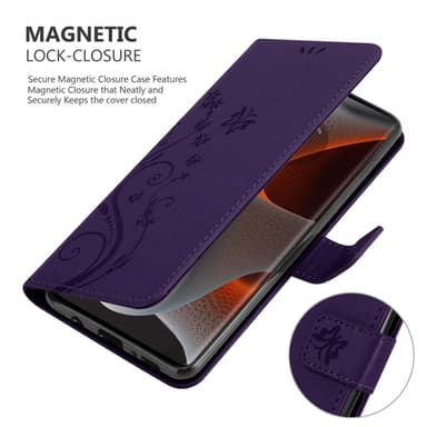 Motorola Moto Edge 50 Pro Plånboksfodral Skal Blommor