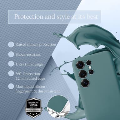 Samsung Galaxy S25 Ultra Skal Fodral Case Cover (grön)